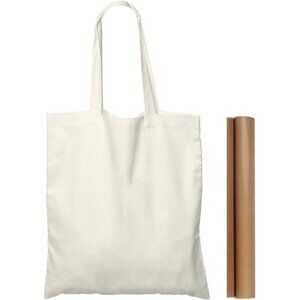 Cotton Tote Bags Bulk 25 Pack Blank Canvas Bags DIY HTV Screen Printing Bags
